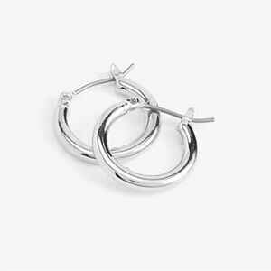 Silver Hoop Earrings from Express - New With Tags